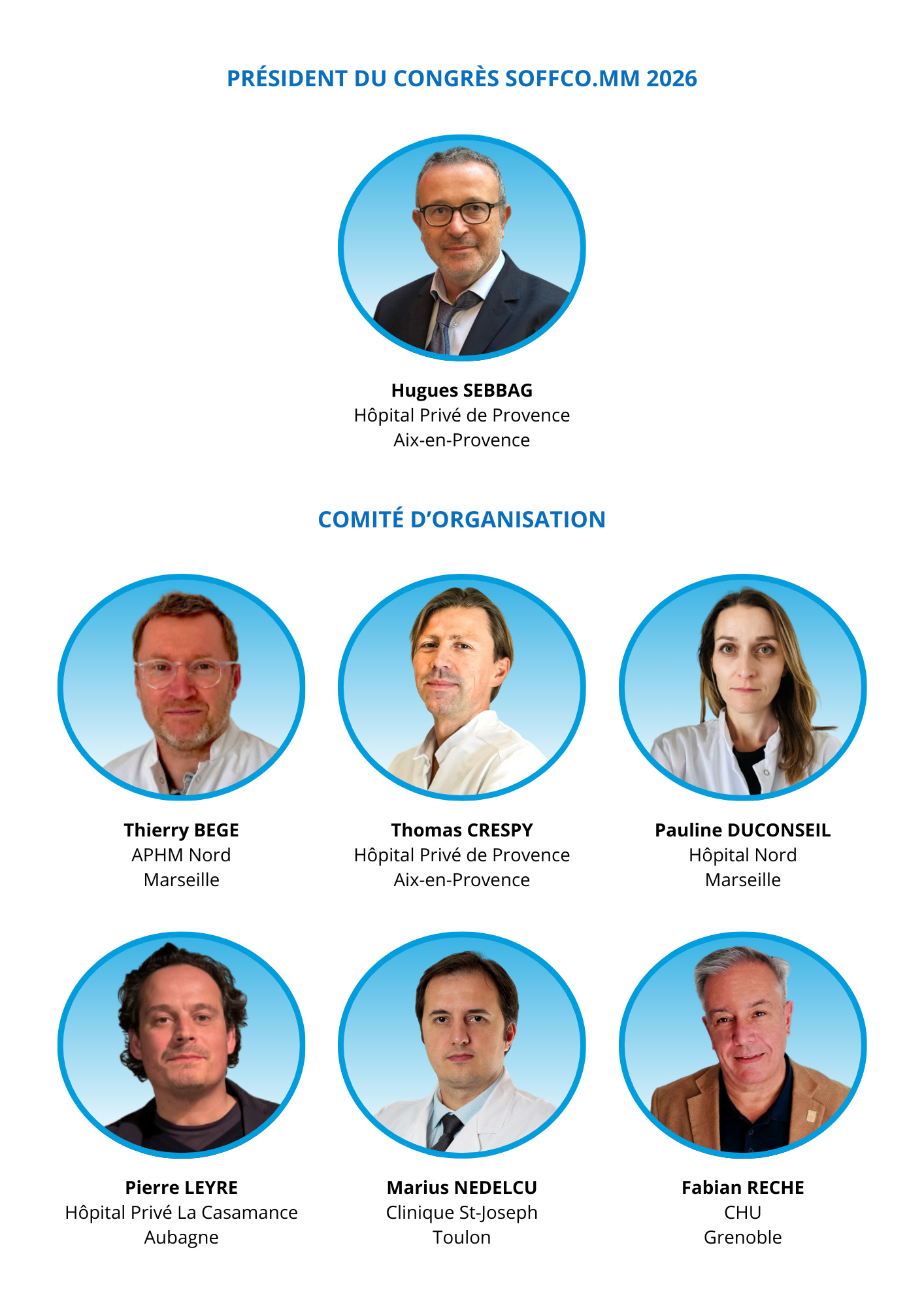 Comité organisation congrès